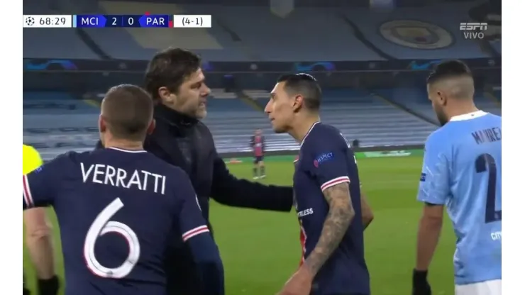 Di María agredió a Fernandinho, lo echaron y se escuchó qué le dijo al rival