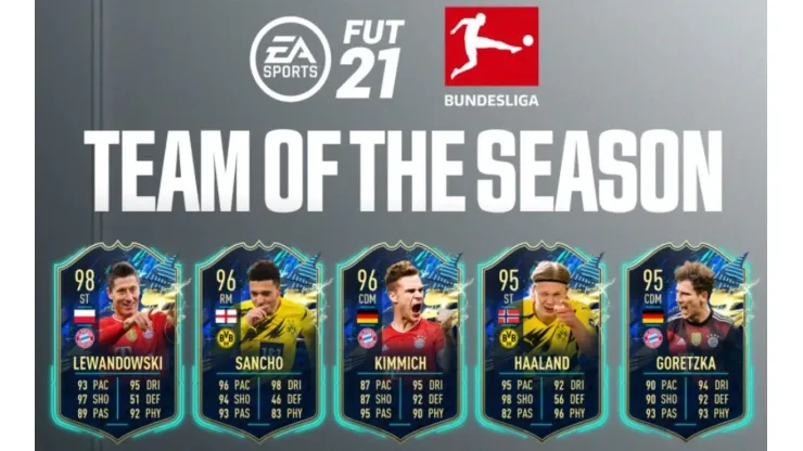 FIFA 21 Ultimate Team recibe el TOTS de la Bundesliga