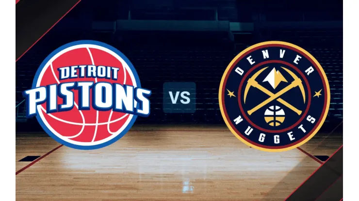 Detroit Pistons vs. Denver Nuggets por la NBA.
