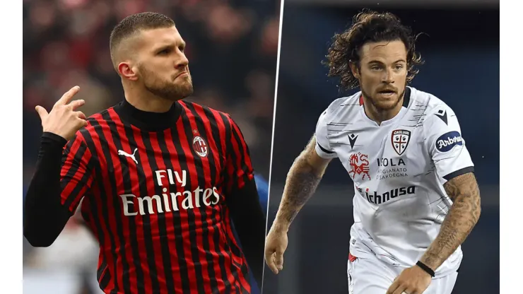 Milan sin Ibrahimovic y con Ante Rebić vs. Cagliari con Nández. (Foto: Getty Images)
