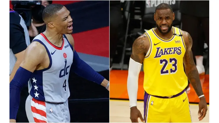 Russell Westbrook y LeBron James (Fotos: Getty)
