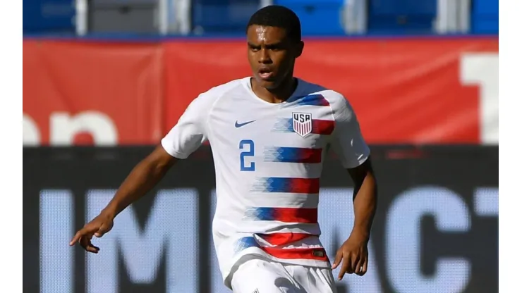 Reggie Cannon, autor del tercer gol de Estados Unidos.
