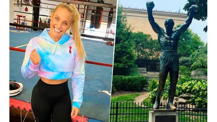 Ebanie Bridges se tomó una foto a lo Rocky Balboa y estalló Instagram