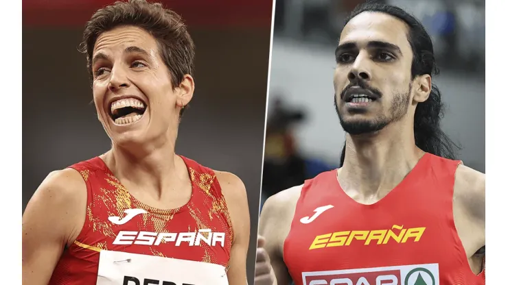 Marta Pérez y Mohamed Katir, participantes españoles en carreras de atletismo (Foto: Getty Images).
