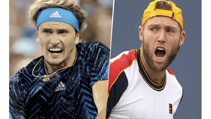 Alexander Zverev vs. Jack Sock por el US Open (Foto: Getty Images).
