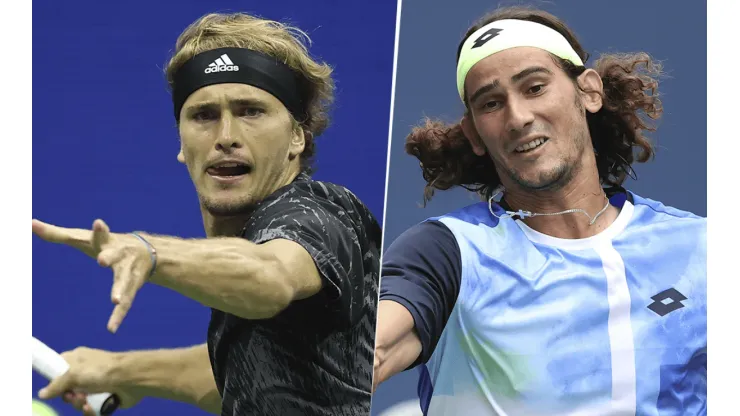 Alexander Zverev vs. Lloyd Harris por el US Open (Foto: Getty Images).
