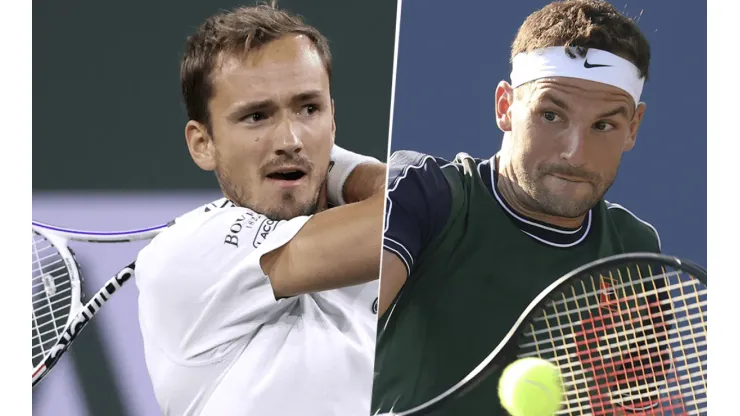 Daniil Medvedev vs. Grigor Dimitrov por el Masters 1000 de Indian Wells (Foto: Getty Images).
