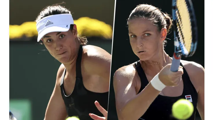 Garbiñe Muguruza vs. Karolína Plíšková por el WTA Finals de Guadalajara (Foto: Getty Images).
