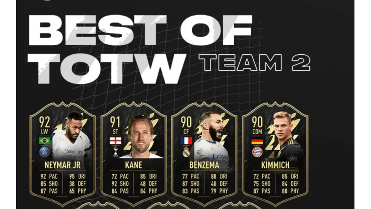 FIFA 22: EA Sports lanza el Equipo 2 de Best of TOTW