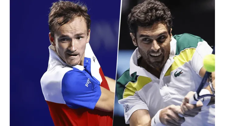 Daniil Medvedev vs. Pablo Andújar por el ATP de Acapulco (Foto: Getty Images).
