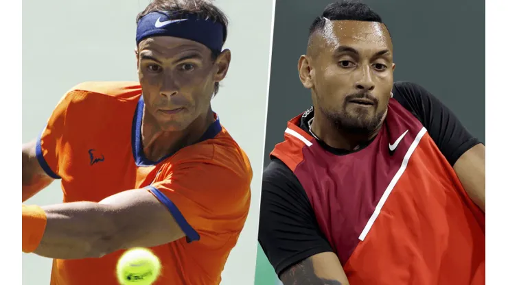 Rafael Nadal vs. Nick Kyrgios por el Masters 1000 de Indian Wells (Foto: Getty Images).
