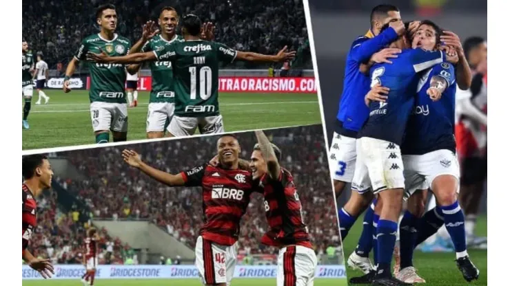 Flamengo, Vélez y Palmeiras son los tres clasificados.
