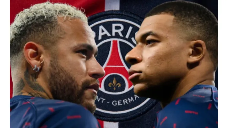 Neymar y Kylian Mbappé en PSG.
