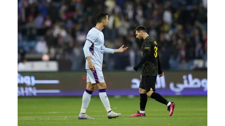 Uno saldría y el otro entraría. Cristiano Ronaldo y Lionel Messi podrían ni siquiera cruzarse en Arabia Saudita. Getty Images.
