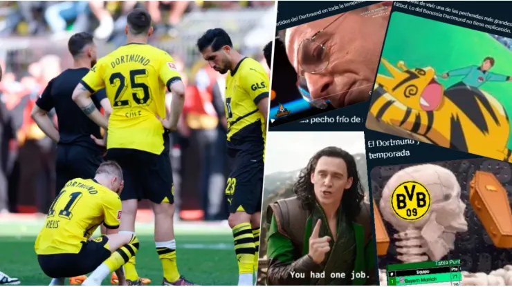 Las redes sociales se llenaron de memes con la decepción de Borussia Dortmund.
