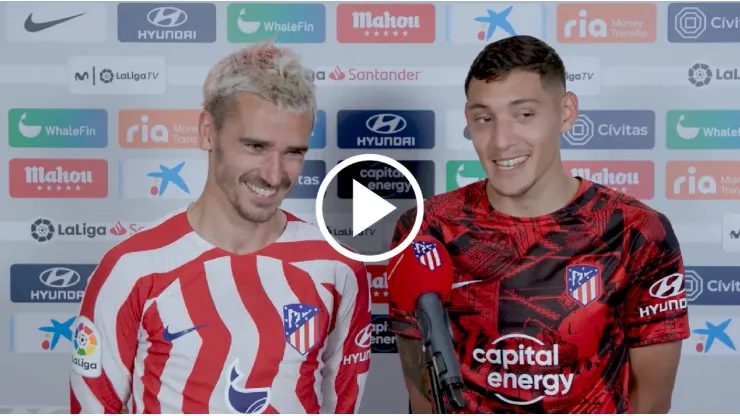 VIDEO | Griezmann interrumpió entrevista a Molina y bromeó con él