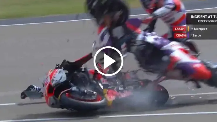 Accidente Marc Marquez Johann Zarco MotoGP Alemania 2023
