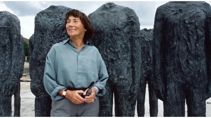 Magdalena Abakanowicz, reconocida escultora.
