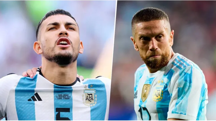 Leandro Paredes dijo que los rumores sobre un conflicto con Papu Gómez en la Selección Argentina son mentira. Getty Images.
