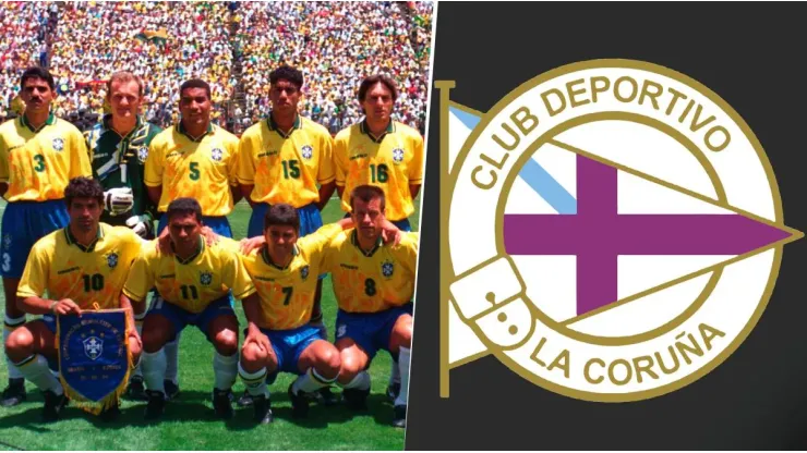 Deportivo La Coruña utilizará una camiseta alusiva al Brasil campeón de la Copa del Mundo de Estados Unidos 1994. Getty Images.
