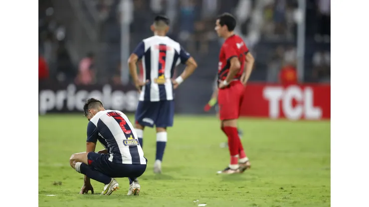 LIMA, PERU - APRIL 04: Santiago Garcia of Alianza Lima reacts after a Copa CONMEBOL Libertadores group G match between Alianza Lima and Athletico Paranaense at Estadio Alejandro Villanueva on April 4, 2023 in Lima, Peru. (Photo by Daniel Apuy/Getty Images)
