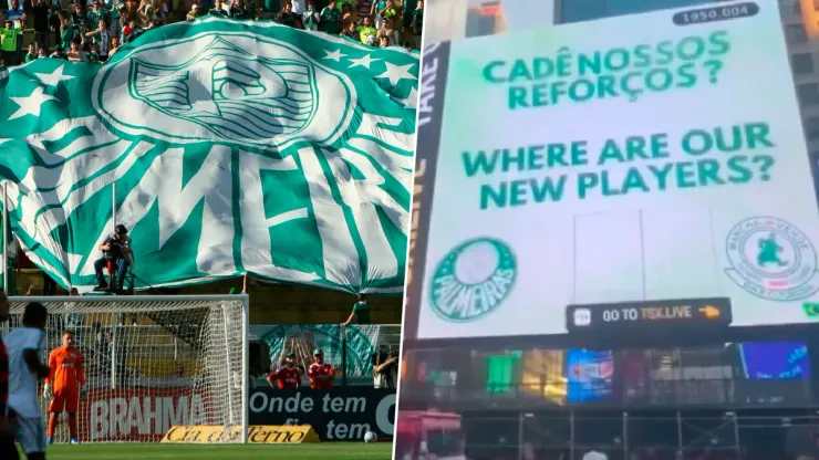 La Barra de Palmeiras publicó un reclamo en Times Square