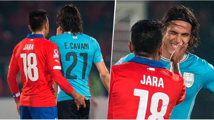 El polémico episodio de Cavani y el dedo de Jara se sigue recordando en Chile. 
