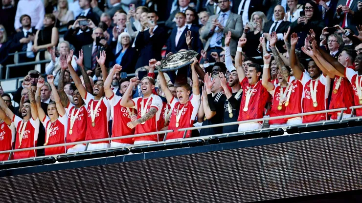 Arsenal venció por penales al Manchester City en la Final de la Community Shield disputada en el Estadio de Wembley. @EmiratesFACup
