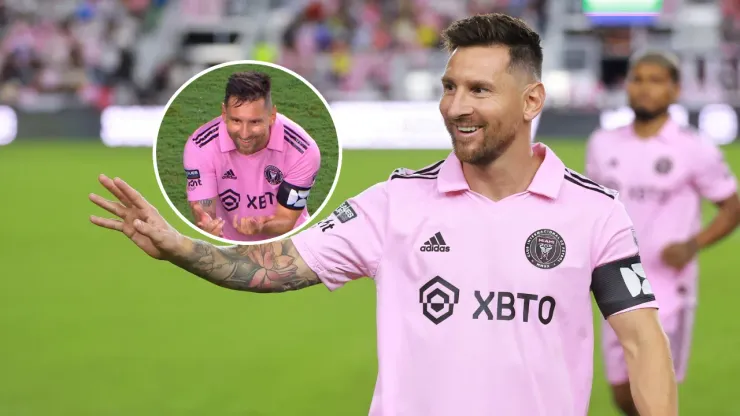 Messi y un nuevo festejo viral.
