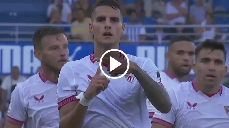 Sevilla y Alavés empatan 2 a 2 después del golazo de Lamela
