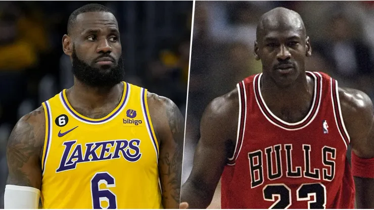 LeBron James y Michael Jordan son dos de los mejores jugadores de la historia de la NBA.
