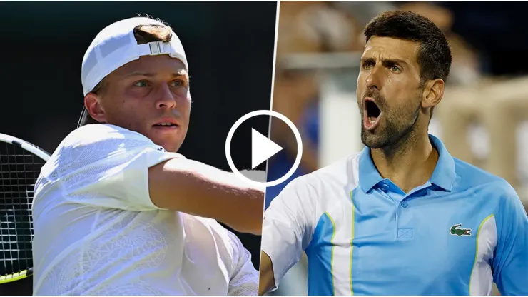 Alexandre Müller vs. Novak Djokovic por el US Open.
