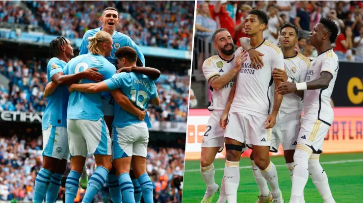 Manchester City y Real Madrid lideran el ranking mundial de la IFFHS. Getty Images.
