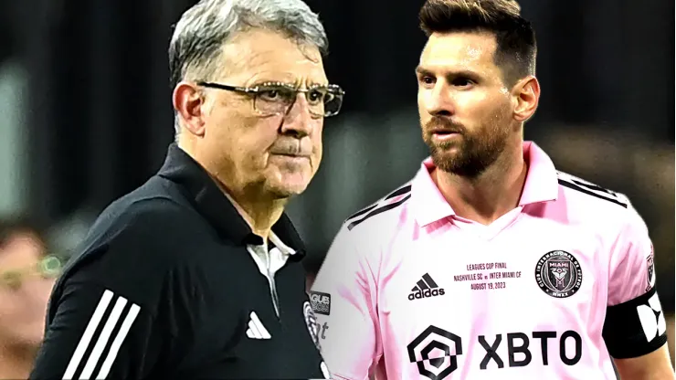 Lionel Messi y Tata Martino del Inter Miami
