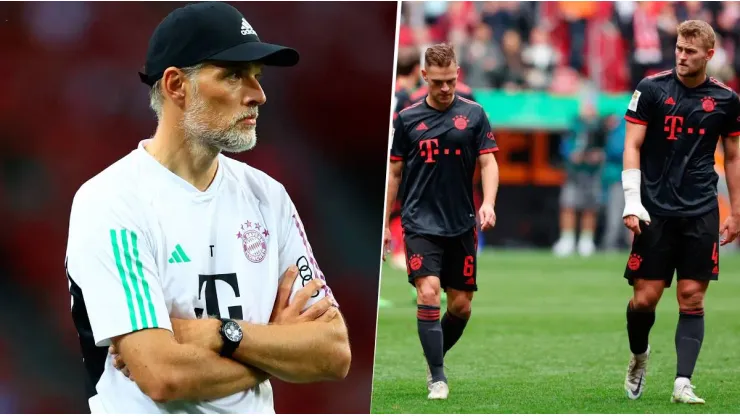 Joshua Kimmich y Matthijs de Light no están de acuerdo con las decisiones de Thomas Tuchel en el Bayern Munich. Getty Images.
