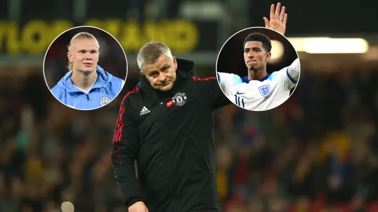 Ole Gunnar Solskjaer declaró que quiso en el Manchester United a Erling Haaland, Jude Bellingham, Declan Rice, Harry Kane y a Moisés Caicedo. Getty Images.
