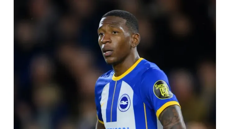 BRIGHTON, ENGLAND - MAY 04: Brighton & Hove Albion's Pervis Estupinan during the Premier League match between Brighton & Hove Albion and Manchester United at American Express Community Stadium on May 4, 2023 in Brighton, United Kingdom. (Photo by David Horton - CameraSport via Getty Images)
