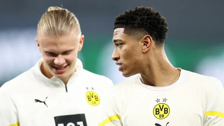 Bellingham y Haaland jugaron juntos en Borussia Dortmund.
