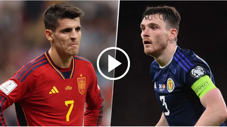 España vs. Escocia por las Eliminatorias para la EURO.
