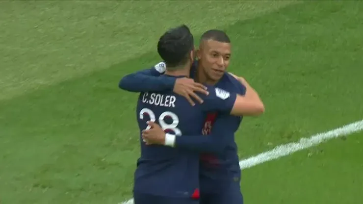 (VIDEO) Mbappé emuló a Messi y Soler puso el 2-0 del PSG vs. Racing de Estrasburgo