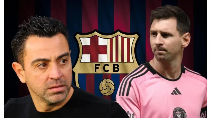 Xavi Hernández y Lionel Andrés Messi. 
