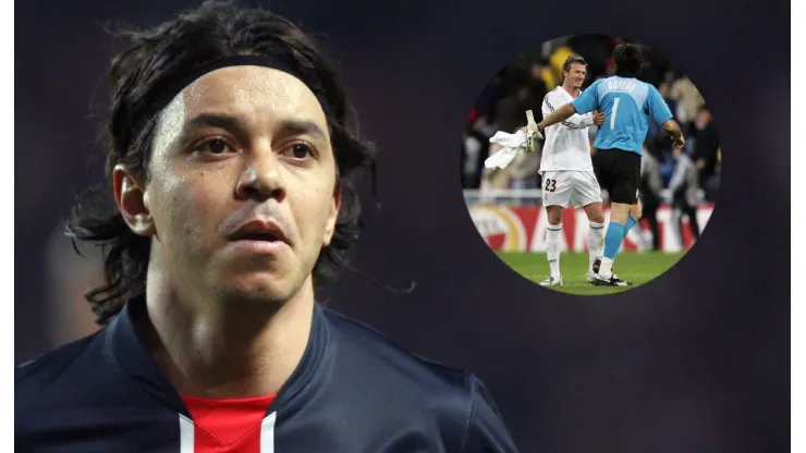 Marcelo Gallardo en sus tiempos por PSG. 
