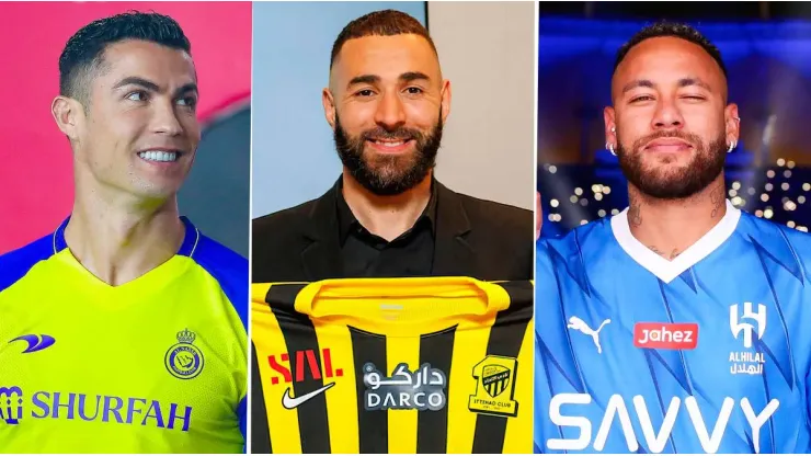 La Liga Pro Saudí quiere adosar nuevas figuras a Cristiano Ronaldo, Karim Benzema y Neymar.
