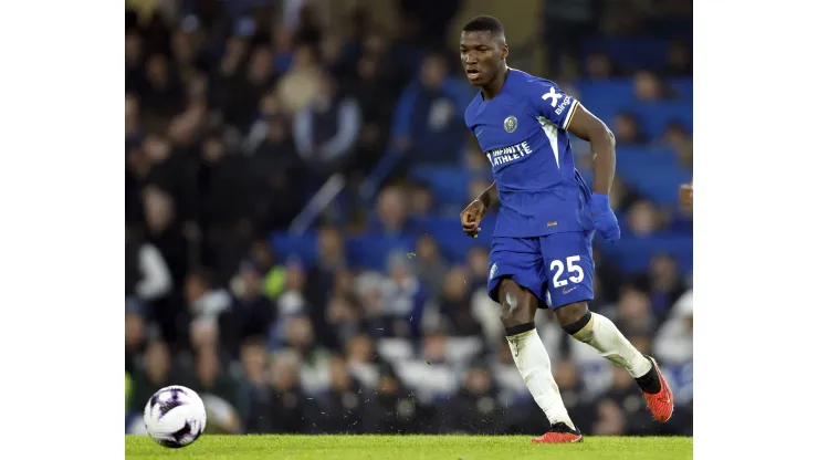 Chelsea FC v Newcastle United - Premier League Moises Caicedo of Chelsea on the ball during the Premier League match between Chelsea FC and Newcastle United at Stamford Bridge on March 11, 2024 in London, England. London Stamford Bridge England United Kingdom PUBLICATIONxNOTxINxUK Copyright: xNigelxFrench/Sportsphoto/APLx 13969795
