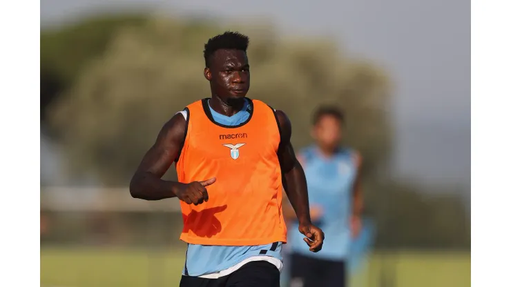 ROME, ITALY - AUGUST 12:  Felipe Caicedo of SS Lazio in action during the SS Lazio training session at Formello sport centre on August 12, 2021 in Rome, Italy.  (Photo by Paolo Bruno/Getty Images)
