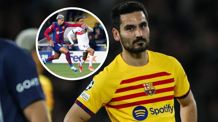 Ilkay Gundogan le apuntó sin piedad a Ronald Araujo por la expulsión que recibió en el Barcelona vs. PSG por Champions League.
