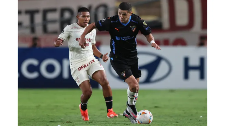 PER: Universitario de Deportes v LDU de Quito. CONMEBOL Libertadores Cup, Group D. Date 1 Alex Arce of LDU de Quito during the CONMEBOL Libertadores Cup, match, Group D, date 1, between Universitario de Deportes and Liga Deportiva Universitaria de Quito played at Monumental Stadium on April 2, 2024 in Lima, Peru. Copyright: xMiguelxMarrufox/xPRESSINPHOTOx MM_240403_102
