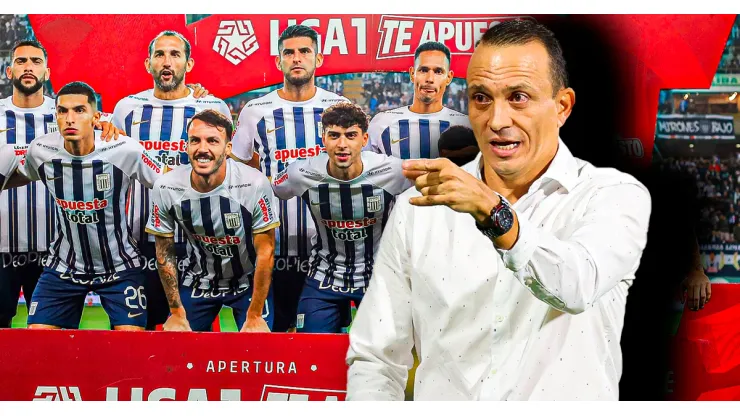 Alejandro Restrepo dirigiendo a Alianza Lima.
