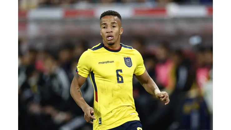 DUSSELDORF - Byron Castillo of Ecuador during the International Friendly, Länderspiel, Nationalmannschaft match between Japan and Ecuador at the Dusseldorf Arena on September 27, 2022 in Dusseldorf, Germany. ANP Dutch Height Maurice van Steen International Friendly 2022 xVIxANPxSportx/xMauricexvanxSteenxIVx *** DUSSELDORF Byron Castillo of Ecuador during the international friendly match between Japan and Ecuador at the Dusseldorf Arena on September 27, 2022 in Dusseldorf, Germany ANP Dutch Height Maurice van Steen International Friendly 2022 xVIxANPxSportx xMauricexvanxSteenxIVx 456686447 originalFilename: 456686447.jpg
