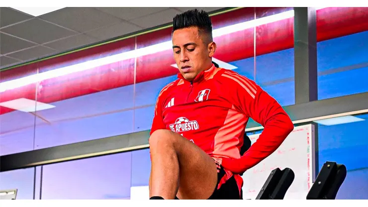 Christian Cueva jugando para Perú.
